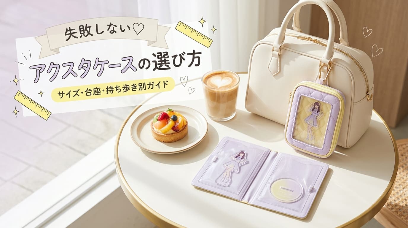 アクスタケースおすすめの選び方｜サイズ・台座・持ち歩き別【スリコ・サンリオ・100均】