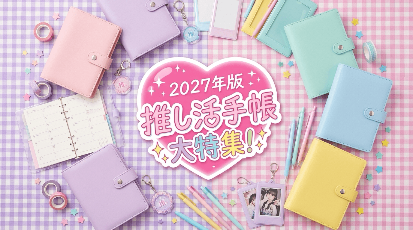 【2027年版】推し活手帳おすすめ10選！チケット当落・遠征・参戦ログを1冊に整理
