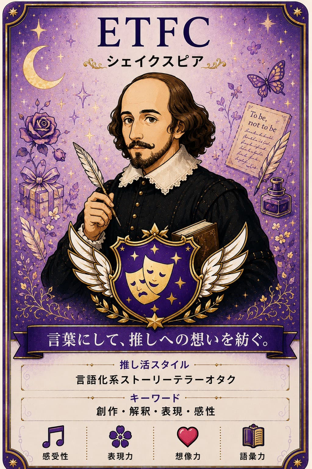 シェイクスピア（ETFC）の偉人カード
