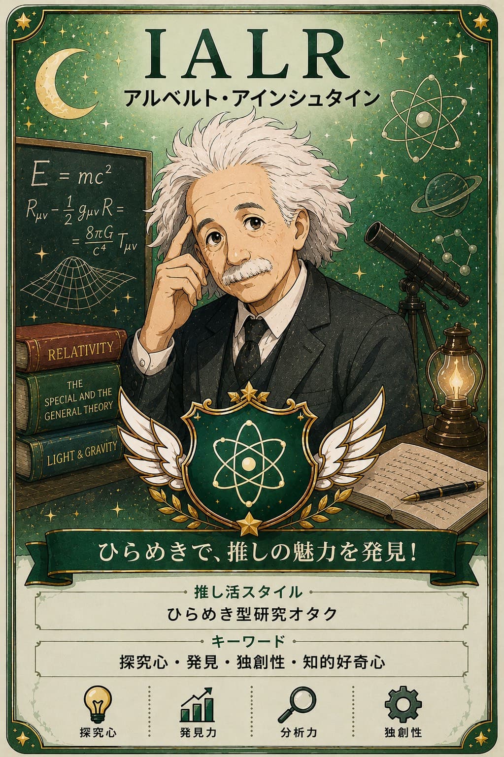 アインシュタイン(IALR)の偉人カード